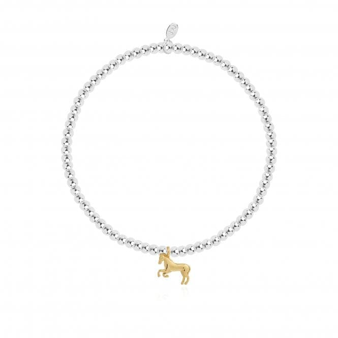 A Little I 3 Horses Silver 17.5cm Stretch Bracelet 4306Joma Jewellery4306