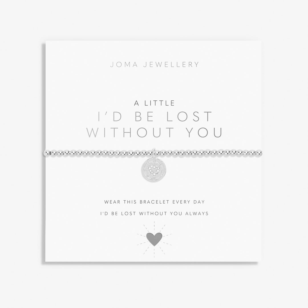 A Little Id Be Lost Without You Silver Plated Bracelet 7401Joma Jewellery7401