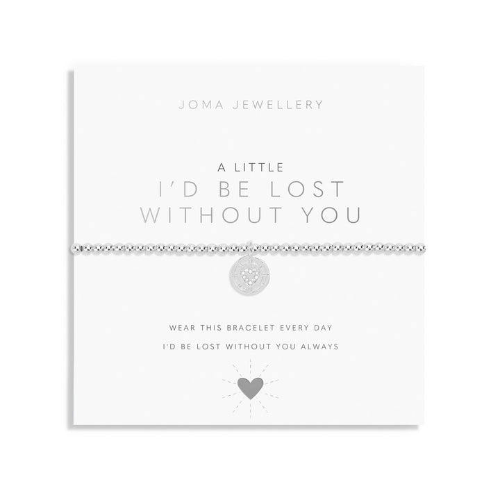 A Little Id Be Lost Without You Silver Plated Bracelet 7401Joma Jewellery7401