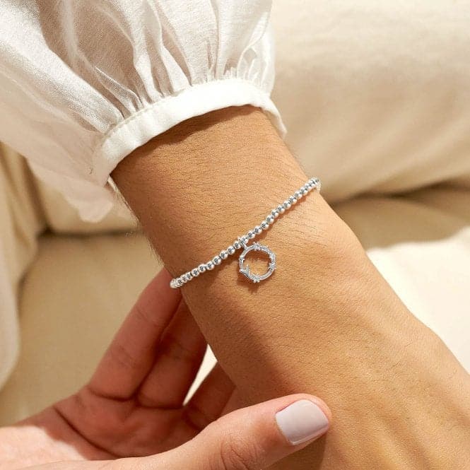 A Little Life Of the Party Silver Plated 17.5cm Stretch Bracelet 7001Joma Jewellery7001