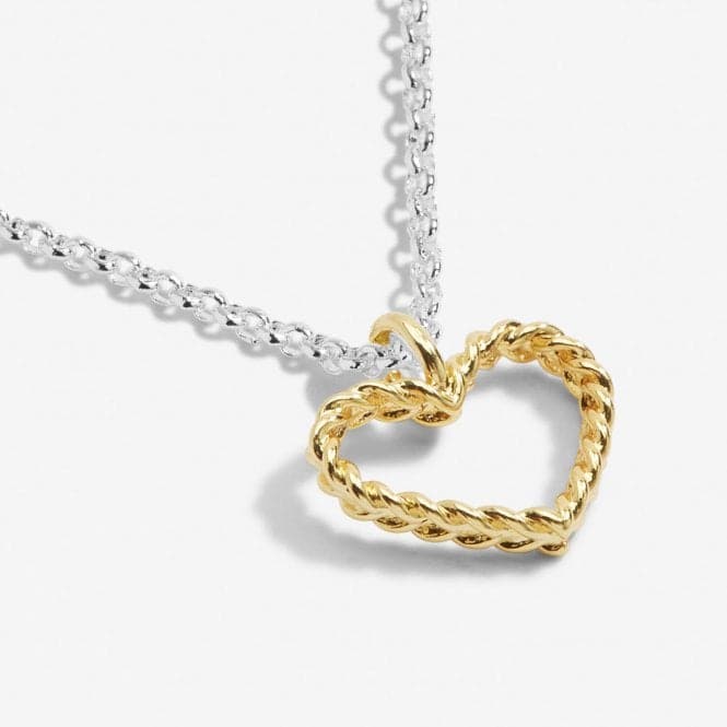 A Little Love Strength Silver Gold Plated 46cm + 5cm Necklace 6835Joma Jewellery6835