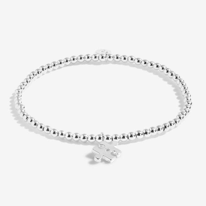 A Little Love You To Pieces Silver 17.5cm Stretch Bracelet 5233Joma Jewellery5233