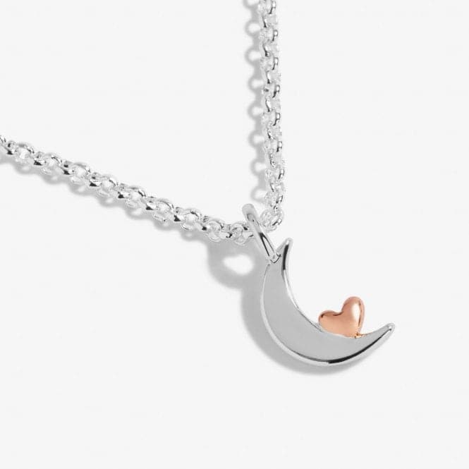 A Little 'Love You To The Moon And Back' Silver 46cm + 5cm Extender Necklace 5280Joma Jewellery5280