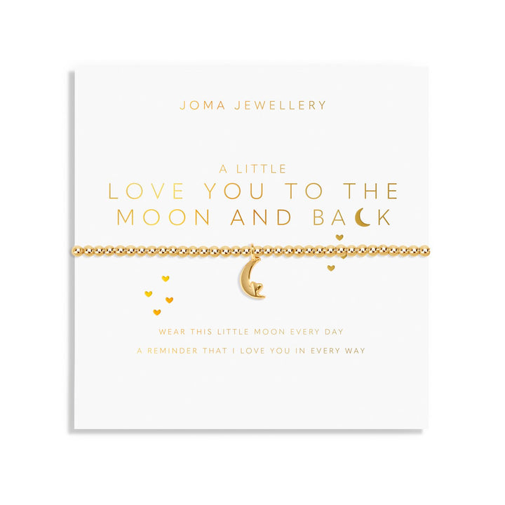 A Little Love You To the Moon & Back Gold Plated Bracelet 8212Joma Jewellery8212