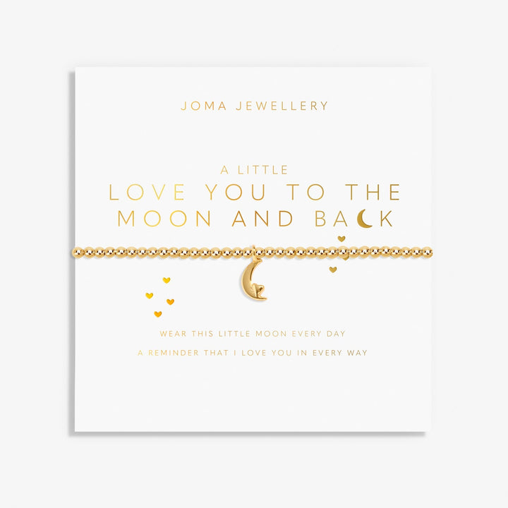 A Little Love You To the Moon & Back Gold Plated Bracelet 8212Joma Jewellery8212