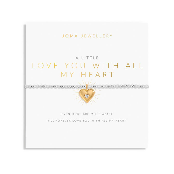 A Little Love You With All My Heart Silver Plated Bracelet 8164Joma Jewellery8164