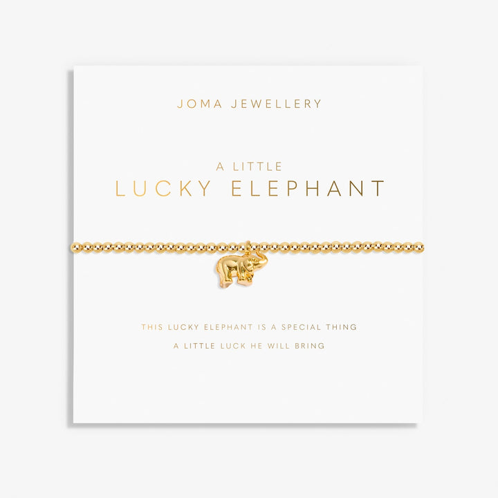 A Little Lucky Elephant Gold Plated Bracelet 8219Joma Jewellery8219