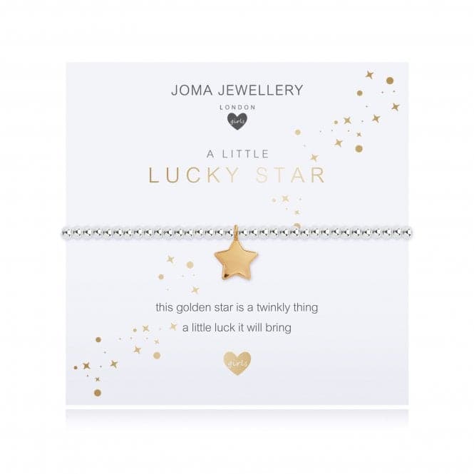 A Little Lucky Star Silver 15.5cm Stretch Bracelet C485Joma JewelleryC485