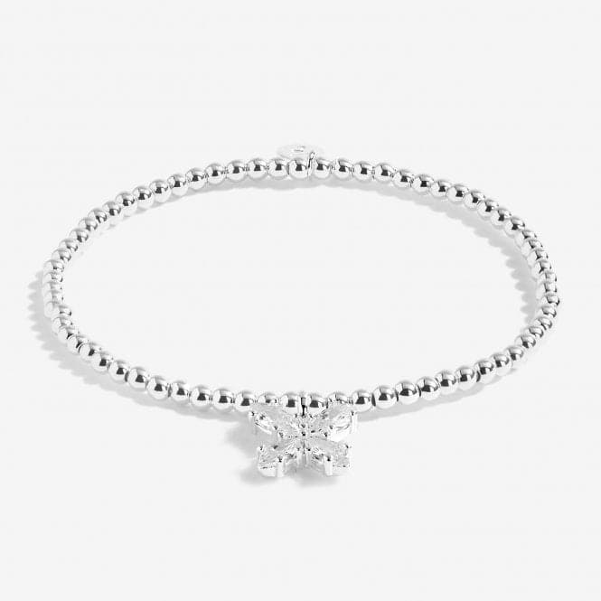 A Little Make Every Day An Adventure Silver 17.5cm Stretch Bracelet 5213Joma Jewellery5213