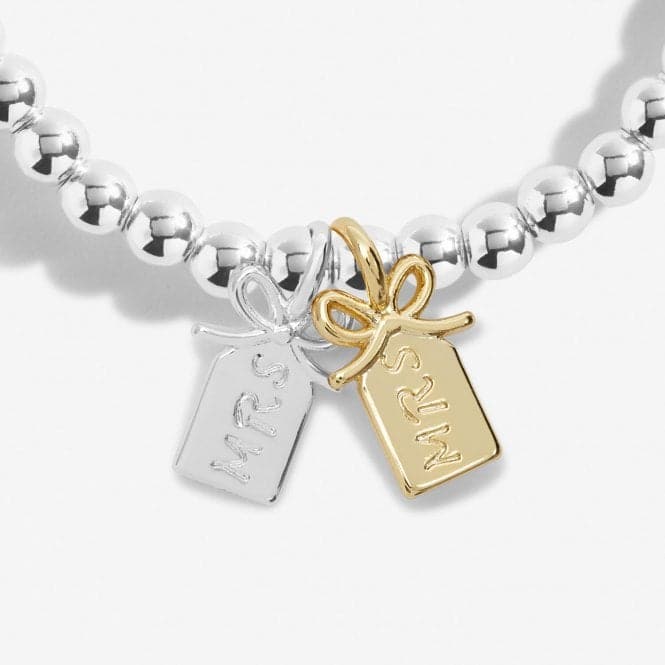 A Little Mrs & Mrs Silver Gold Plated 17.5cm Bracelet 7021Joma Jewellery7021
