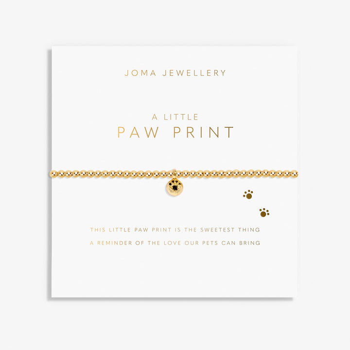 A Little Paw Print Gold Plated Bracelet 8216Joma Jewellery8216