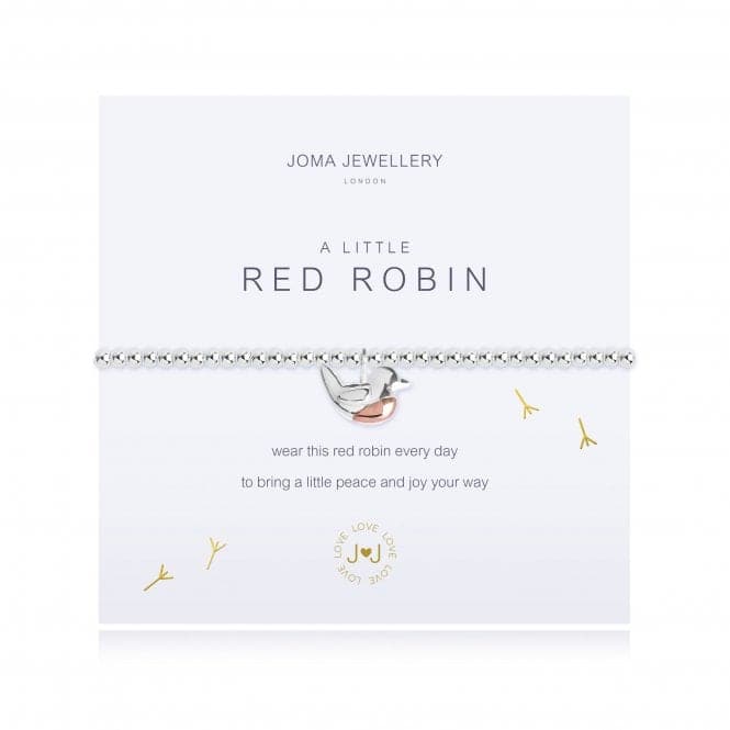 A Little Red Robin Bracelet 2659Joma Jewellery2659