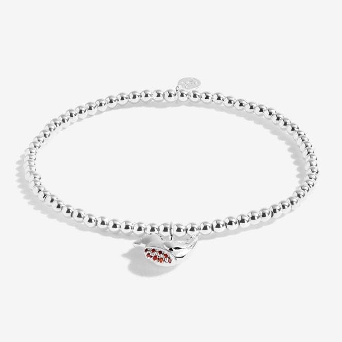 A Little Robins Appear When Loved Ones Are Near Silver Stretch Bracelet 5228Joma Jewellery5228