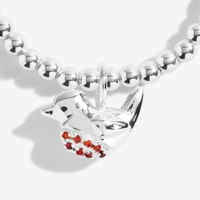 A Little Robins Appear When Loved Ones Are Near Silver Stretch Bracelet 5228Joma Jewellery5228