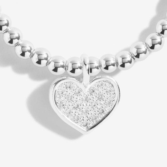 A Little Shine Bright - Live Happy Silver 17.5cm Stretch Bracelet 5223Joma Jewellery5223