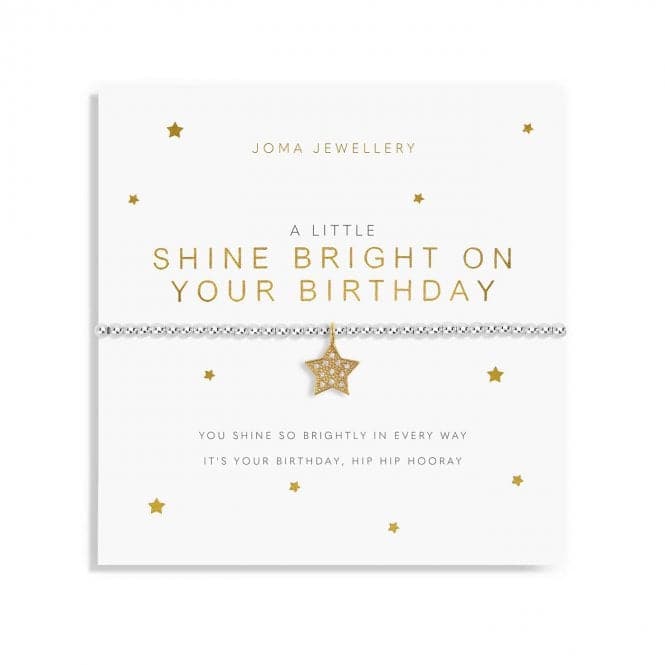 A Little 'Shine Bright On Your Birthday' Bracelet 5819Joma Jewellery5819