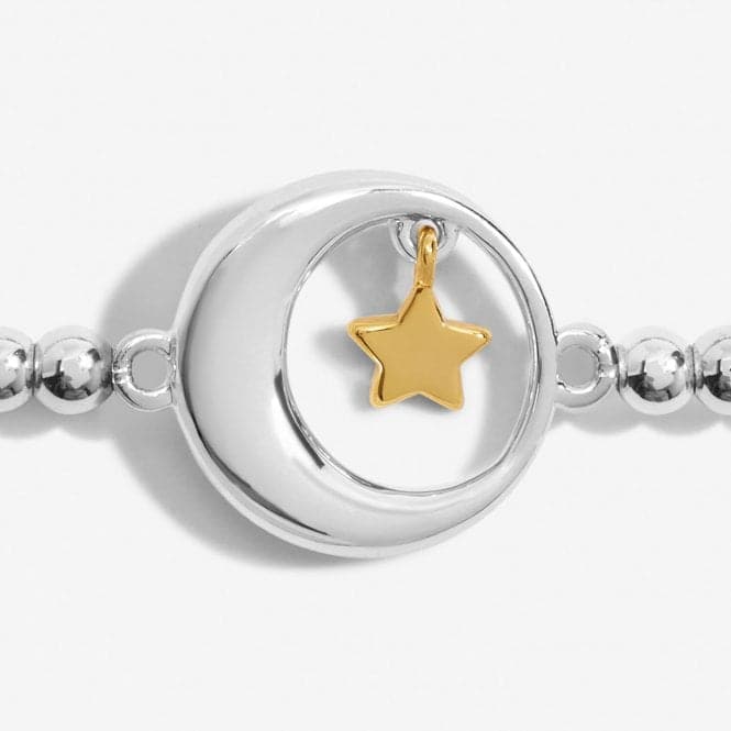 A Little Shoot For the Moon Land Amongst the Stars Silver Gold Plated Bracelet C723Joma JewelleryC723