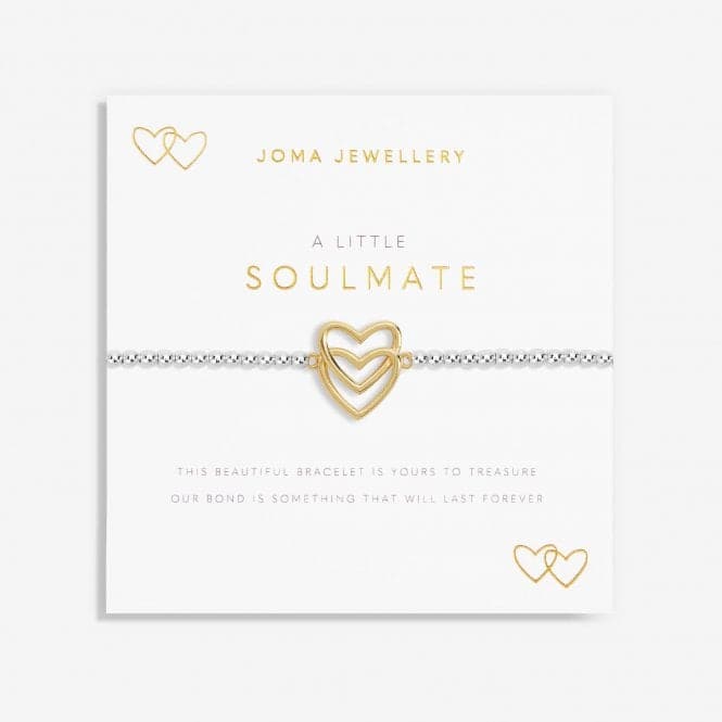 A Little Soulmate Silver Gold Plated 17.5cm Bracelet 7015Joma Jewellery7015