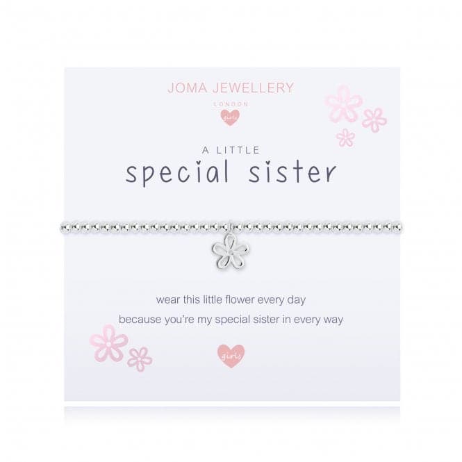 A Little Special Sister 10.5cm Stretch Bracelet C447Joma JewelleryC447