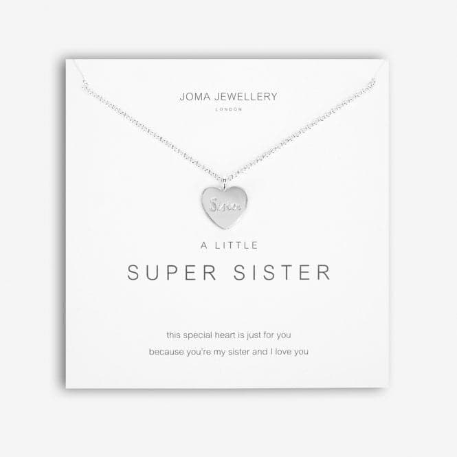 A Little Super Sister Silver 46cm + 5cm Extender Necklace 5276Joma Jewellery5276