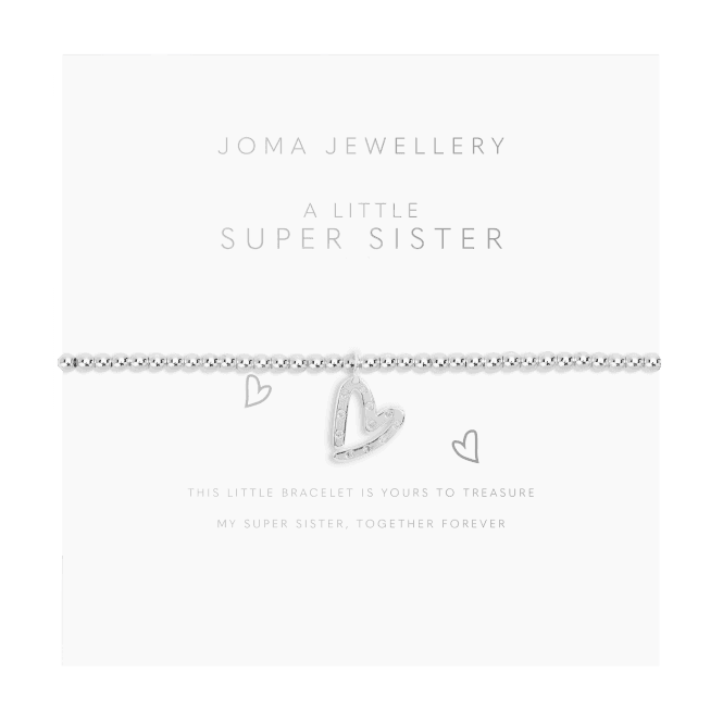 A Little Super Sister Silver Plated 15.5cm Bracelet C717Joma JewelleryC717