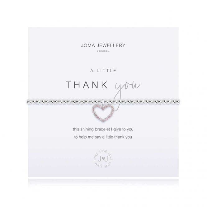 A Little Thank You Silver 17.5cm Bracelet 4088Joma Jewellery4088