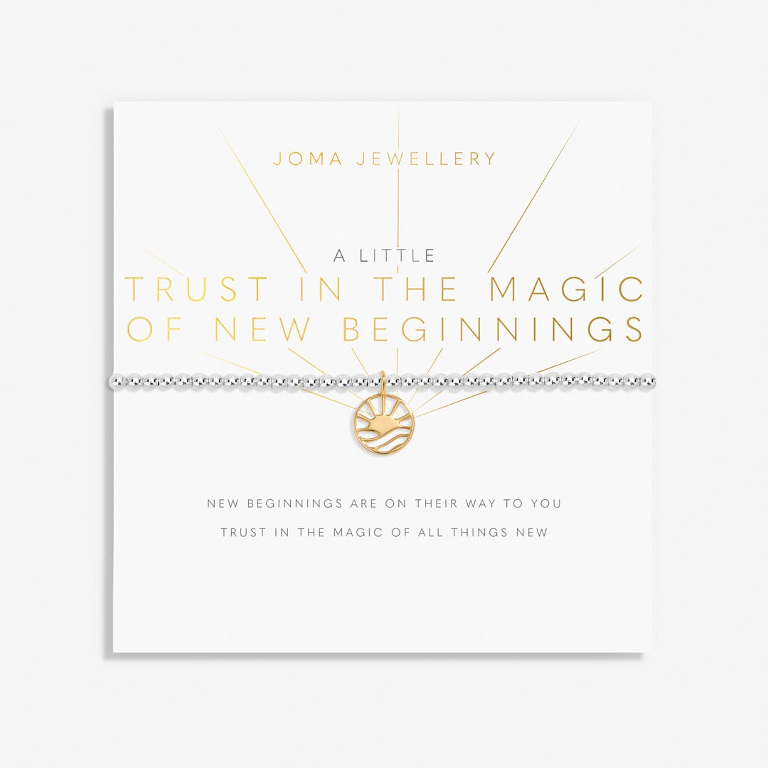 A Little Trust In the Magic of New Beginnings Silver & Gold Plated Bracelet 8154Joma Jewellery8154