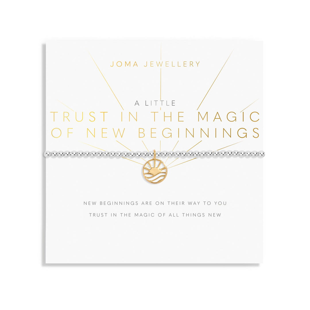 A Little Trust In the Magic of New Beginnings Silver & Gold Plated Bracelet 8154Joma Jewellery8154