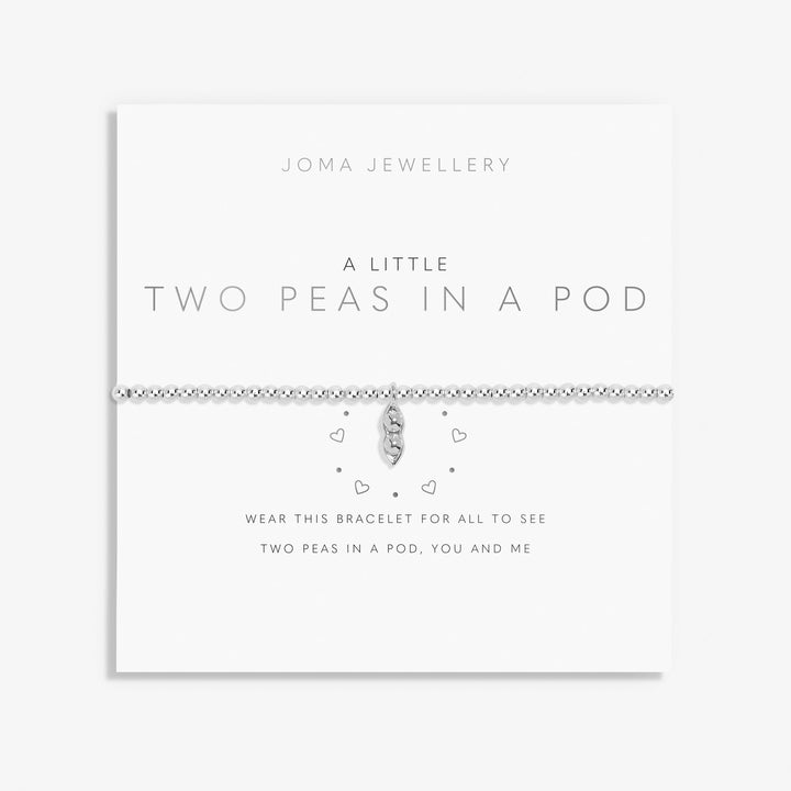 A Little Two Peas A Pod Silver Plated Bracelet 7397Joma Jewellery7397