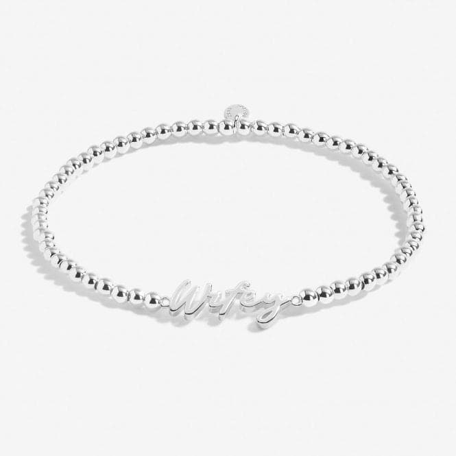 A Little Wifey For Lifey Silver Plated 17.5cm Bracelet 7011Joma Jewellery7011