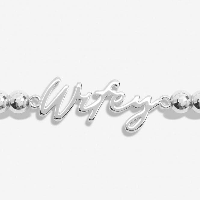 A Little Wifey For Lifey Silver Plated 17.5cm Bracelet 7011Joma Jewellery7011