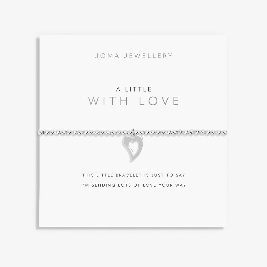 A Little With Love Jewellery Roll Gift Set Silver Plated 7877Joma Jewellery7877