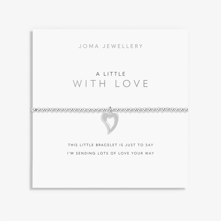 A Little With Love Jewellery Roll Gift Set Silver Plated 7877Joma Jewellery7877