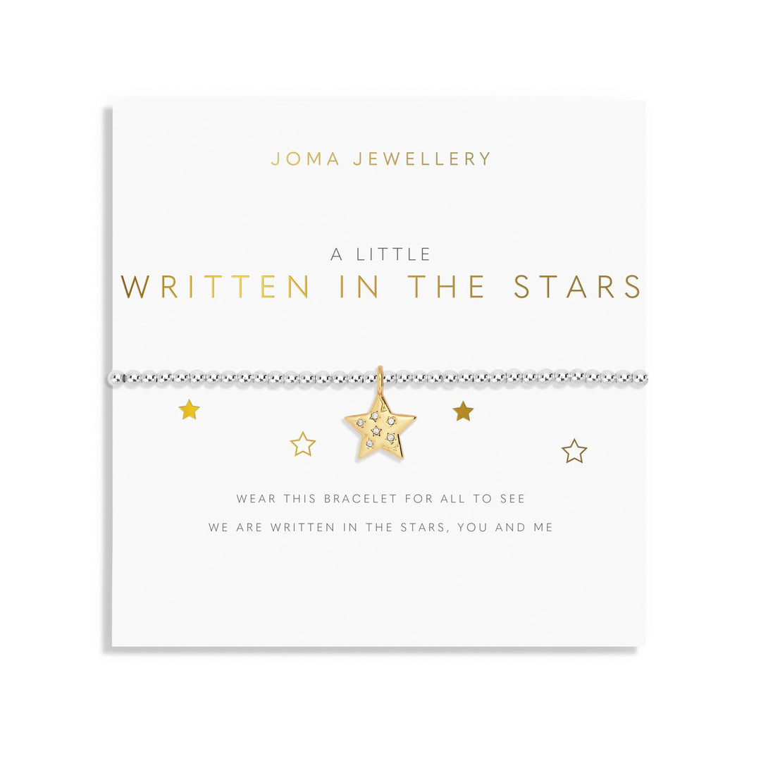 A Little Written The Stars Silver Gold Plated Bracelet 7410Joma Jewellery7410