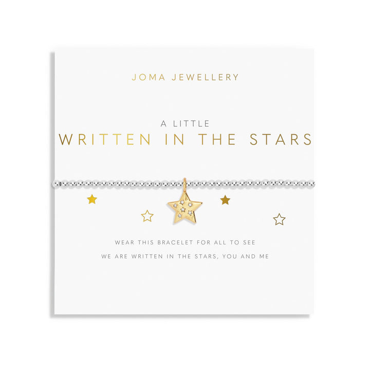 A Little Written The Stars Silver Gold Plated Bracelet 7410Joma Jewellery7410