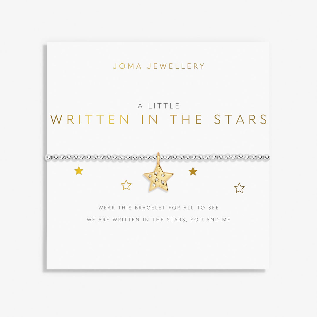 A Little Written The Stars Silver Gold Plated Bracelet 7410Joma Jewellery7410