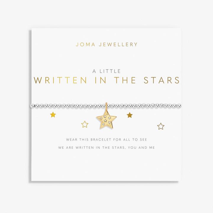 A Little Written The Stars Silver Gold Plated Bracelet 7410Joma Jewellery7410