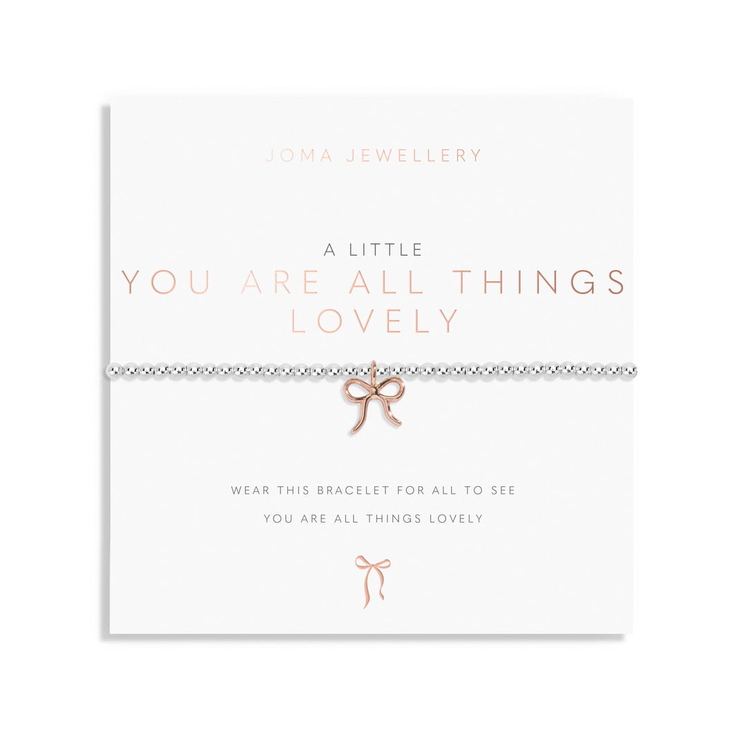 A Little You Are All things Lovely Silver & Rose Gold Plated Bracelet 8160Joma Jewellery8160