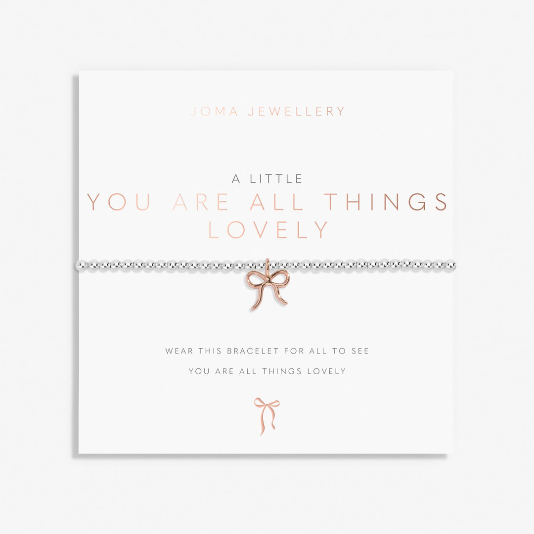 A Little You Are All things Lovely Silver & Rose Gold Plated Bracelet 8160Joma Jewellery8160