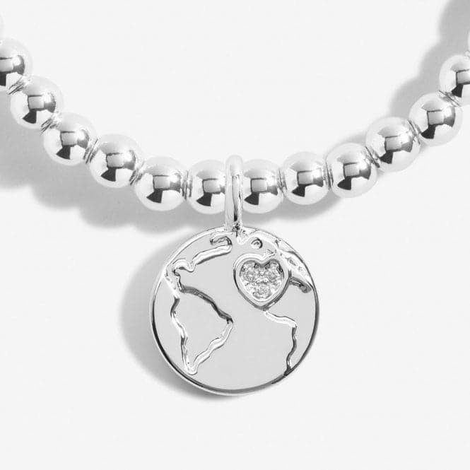 A Little You Mean the World To Me Silver Plated 17.5cm Bracelet 7016Joma Jewellery7016