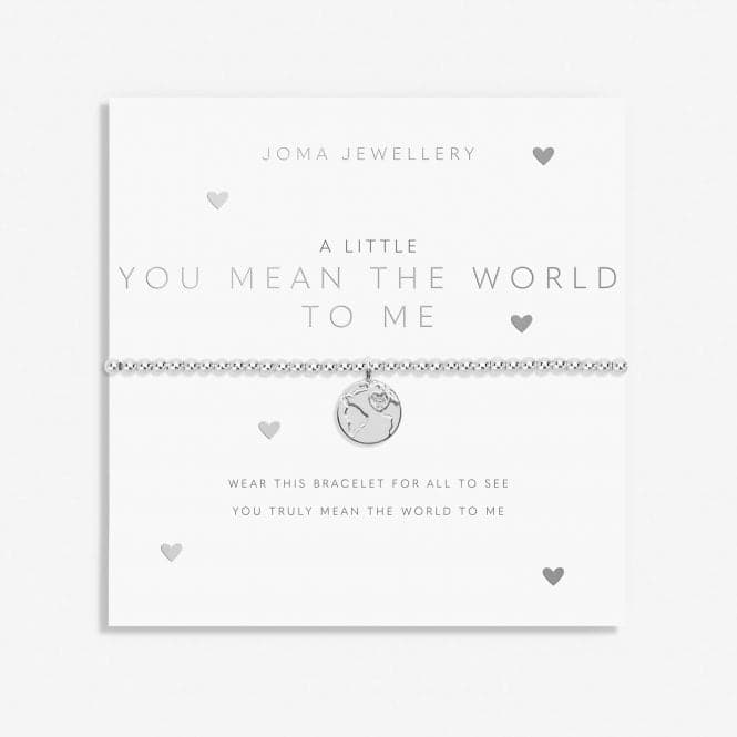 A Little You Mean the World To Me Silver Plated 17.5cm Bracelet 7016Joma Jewellery7016