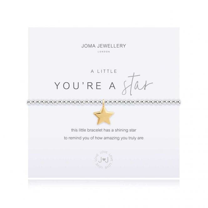 A Little You're A Star Silver Bracelet 17.5cm Bracelet 4084Joma Jewellery4084