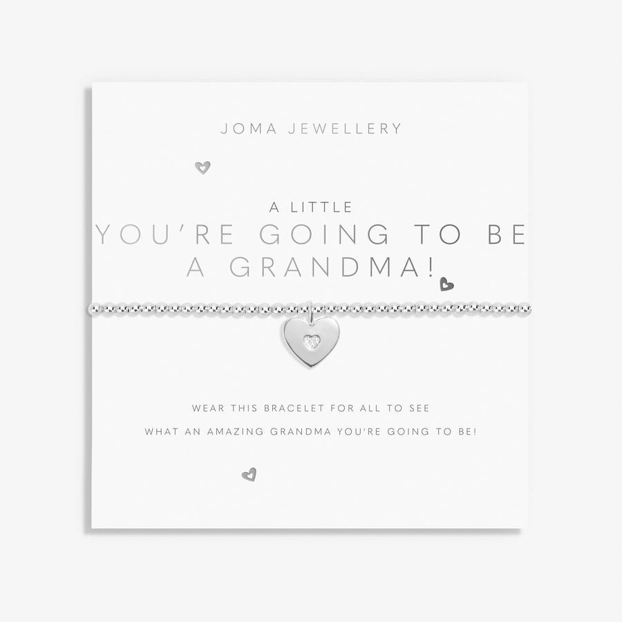 A Little You'Re Going To Be A Grandma! Silver Plated Bracelet 8167Joma Jewellery8167