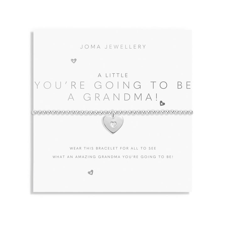 A Little You'Re Going To Be A Grandma! Silver Plated Bracelet 8167Joma Jewellery8167