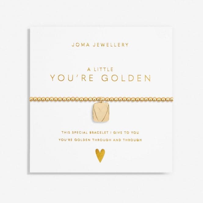 A Little You're Golden Gold Plated 17.5cm Stretch Bracelet 6984Joma Jewellery6984