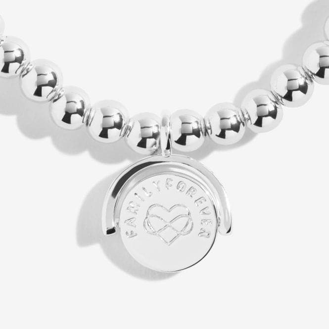 A Littles Family Forever Always Treasured Silver 17.5cm Stretch Bracelet 5244Joma Jewellery5244