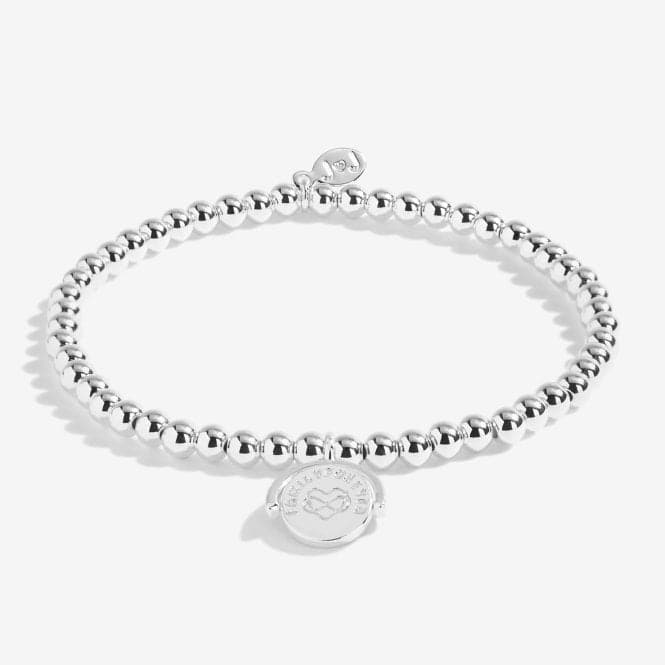 A Littles Family Forever Always Treasured Silver 17.5cm Stretch Bracelet 5244Joma Jewellery5244