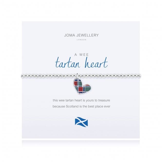 A Wee Tartan Heart Bracelet Scottish 1815Joma Jewellery1815