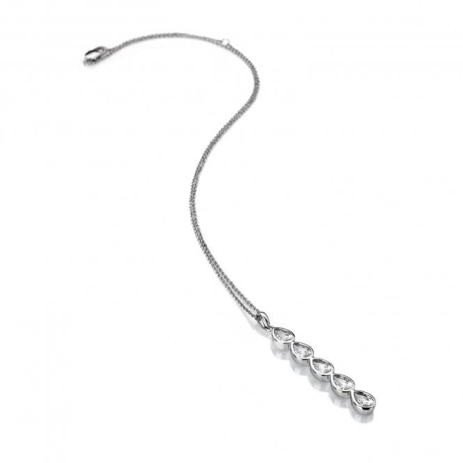 Acqua D'Amore Long Silver Plated Pendant EP039EmozioniEP039