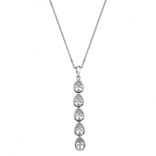 Acqua D'Amore Long Silver Plated Pendant EP039EmozioniEP039